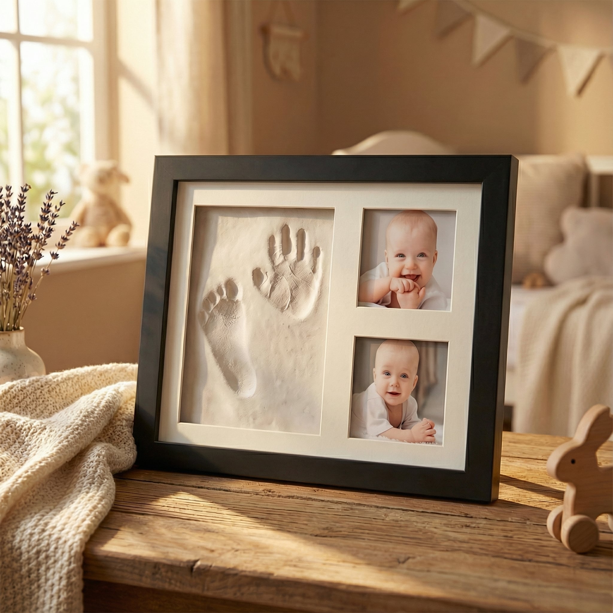 Baby Handprint & Footprint Photo Frame Kit
