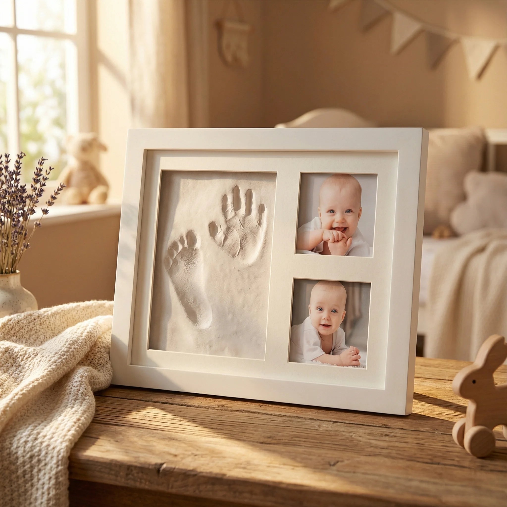 Baby Handprint & Footprint Photo Frame Kit