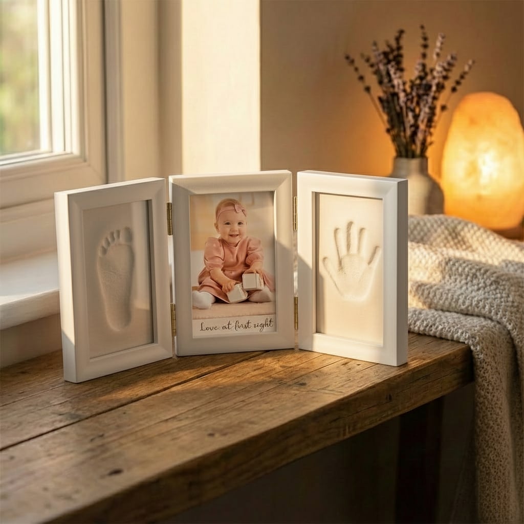 Baby Handprint & Footprint Photo Frame Kit