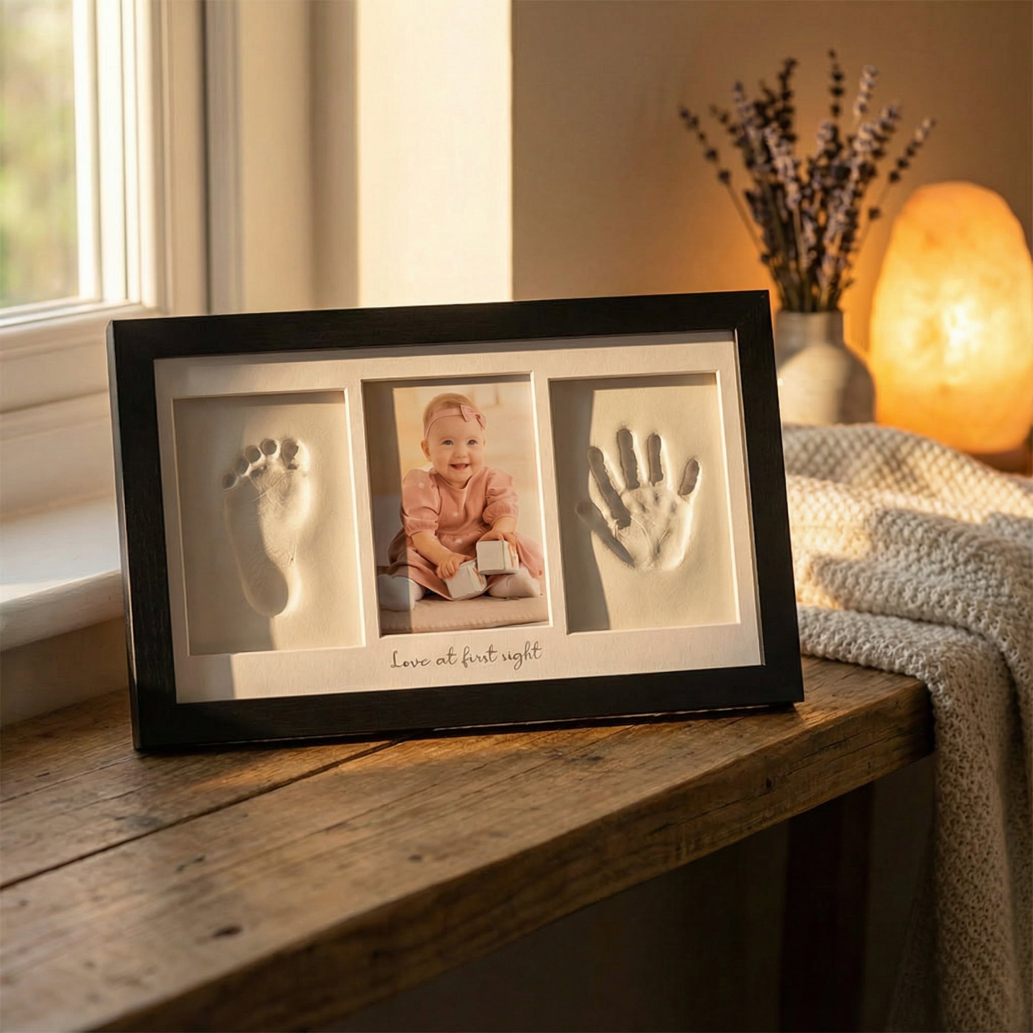 Baby Handprint & Footprint Photo Frame Kit