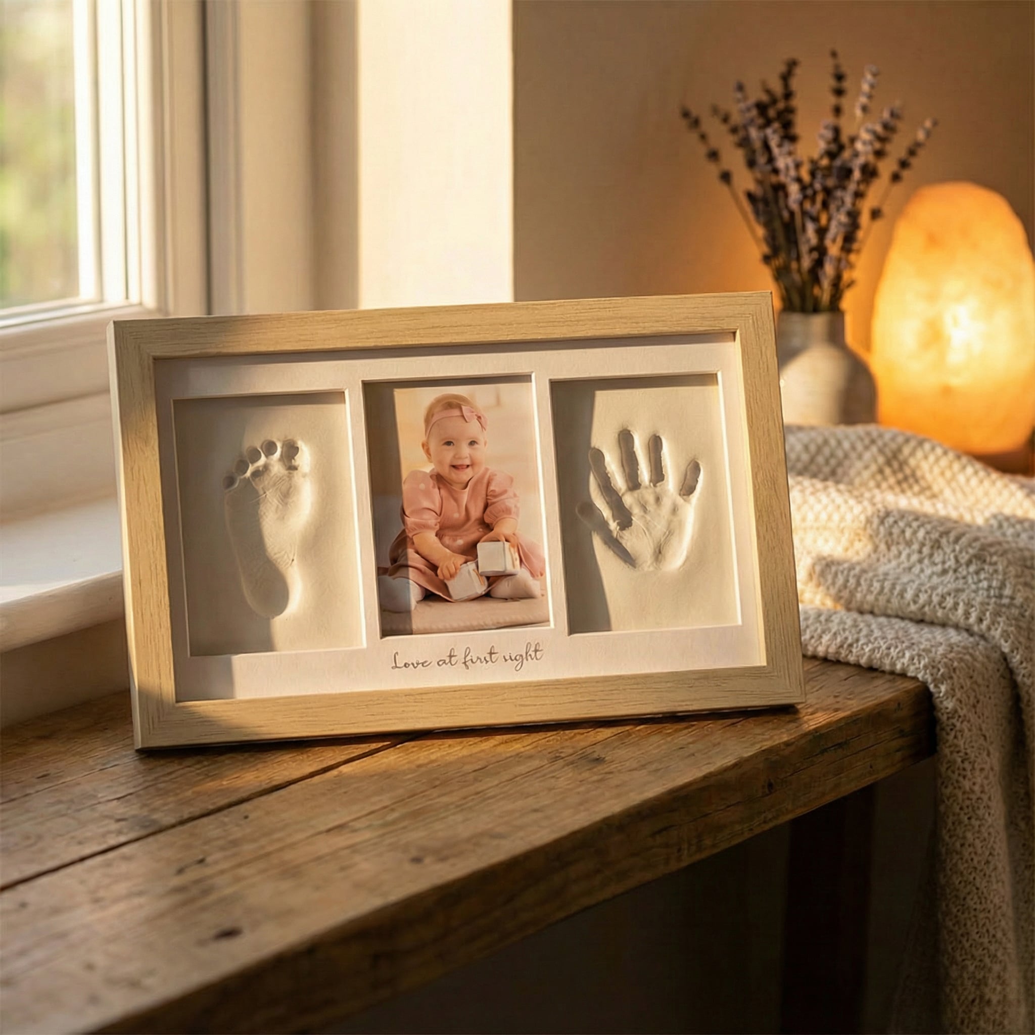 Baby Handprint & Footprint Photo Frame Kit