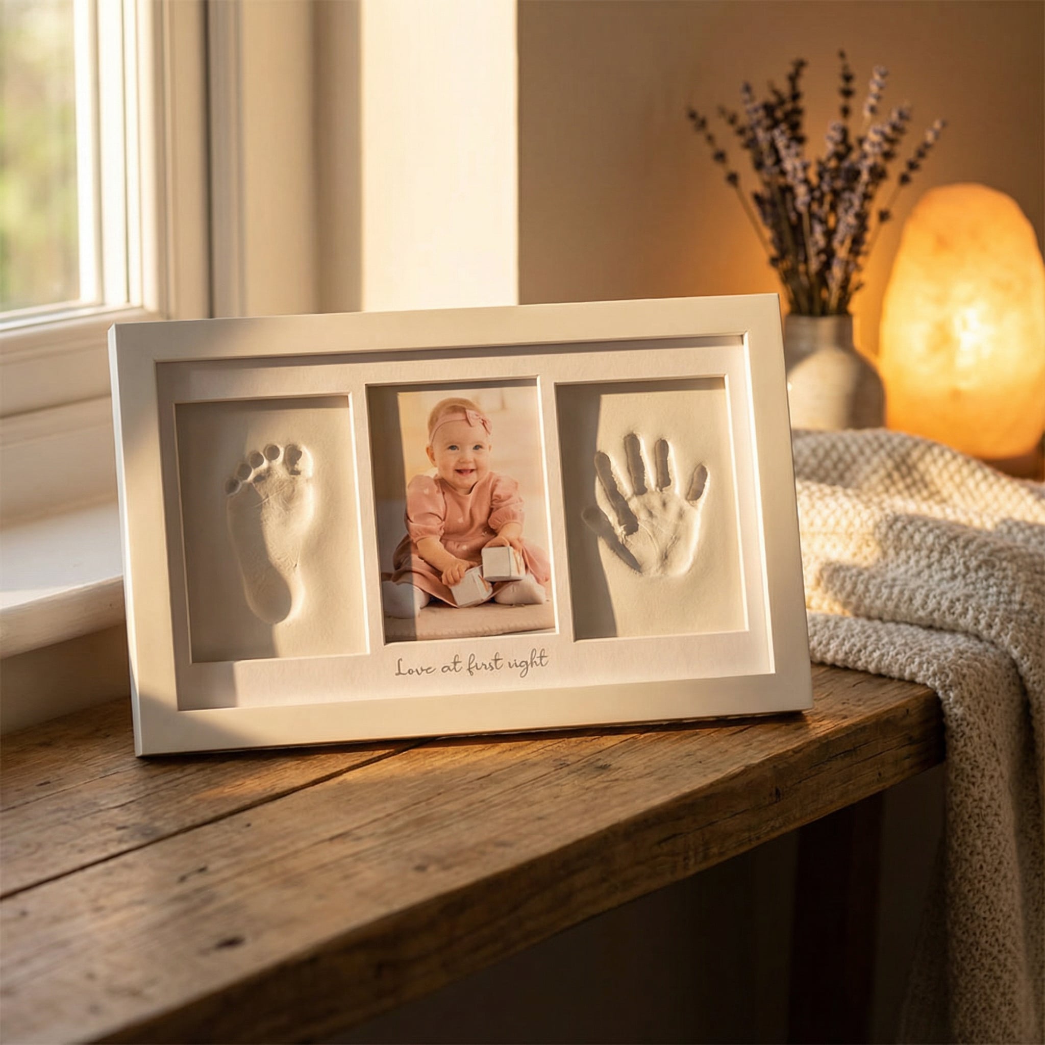 Baby Handprint & Footprint Photo Frame Kit
