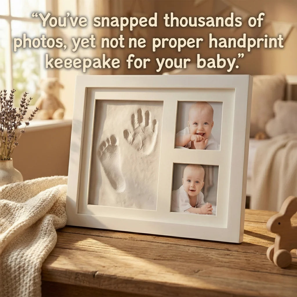 Baby Handprint & Footprint Photo Frame Kit