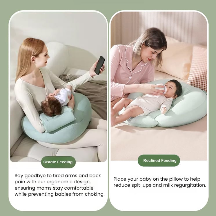 Baby Feeding Breastfeeding Back Pillow 2-in-1 Nursing Pillow