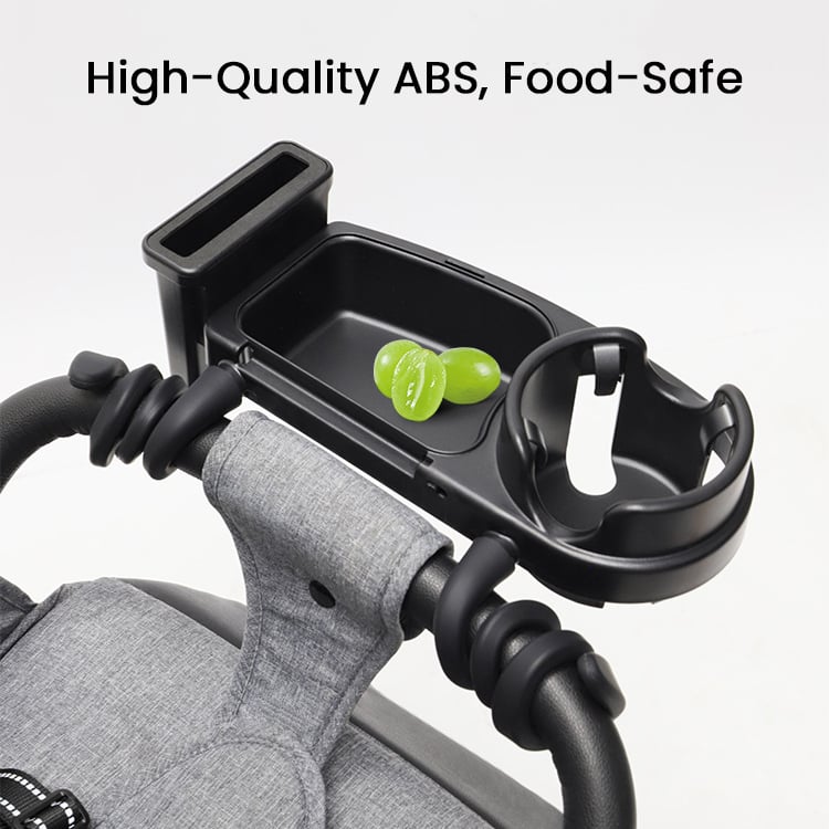 summer infant stroller tray Multi-Function Stroller Tray – Easy Install, Snack & Bottle Holder – Cloosoft